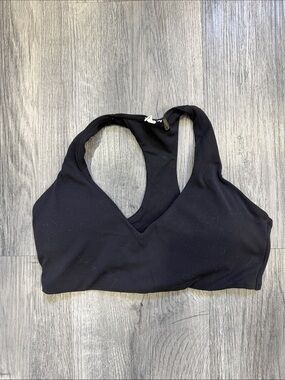 Oner Active soft motion Black V-Neck Racerback Sports Bralette